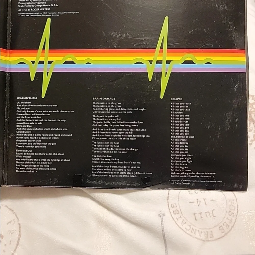 PINK FLOYD DARK SIDE OF THE MOON vinyl album 1973 VTG - Picture 4 of 10
